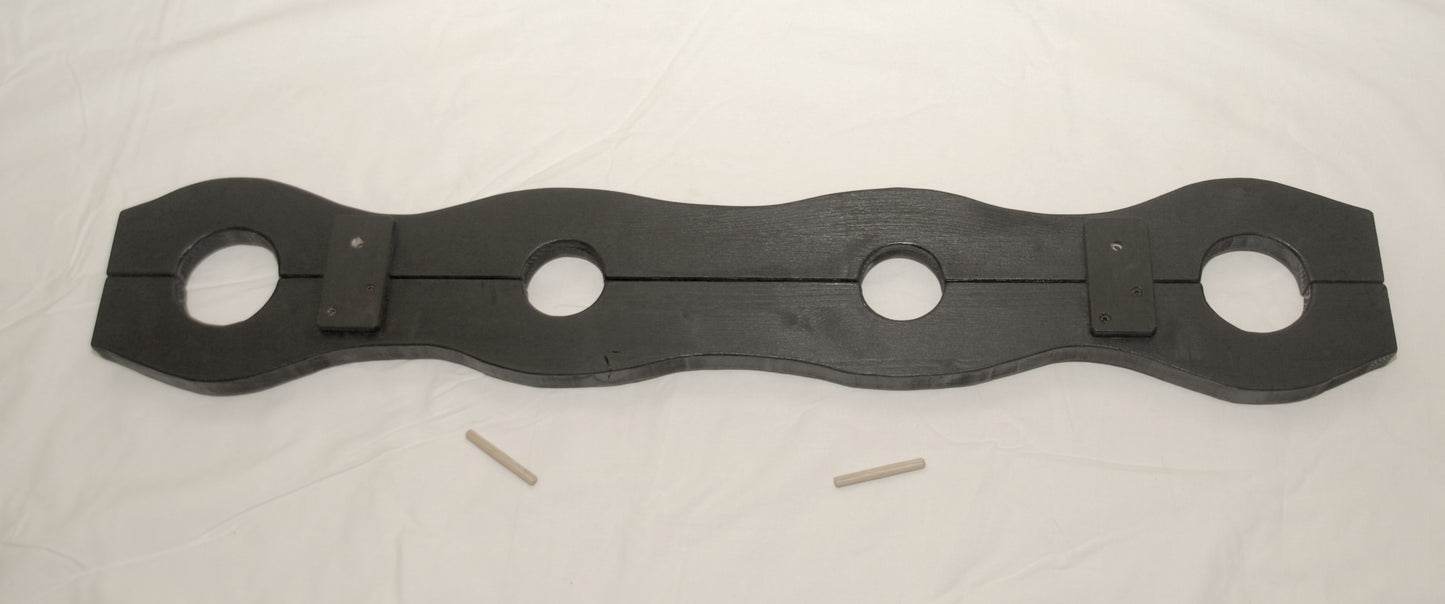 dungeon ankle and wrist stocks wooden restraint