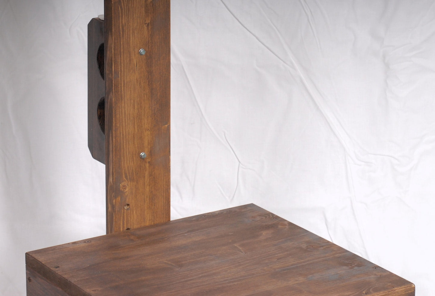 Wooden Interrogation Chair with Bondage Stocks | BDSM Dungeon Furniture