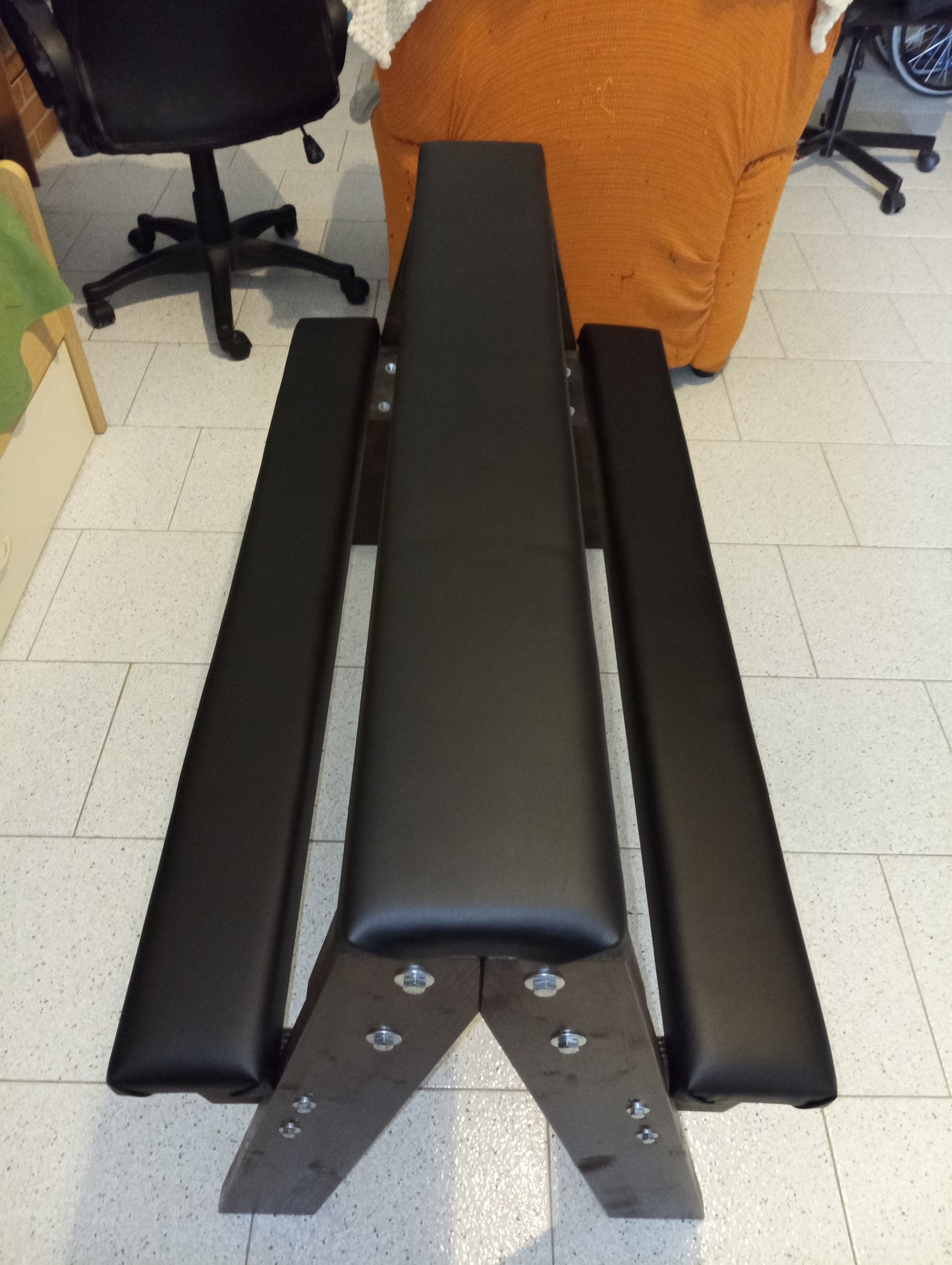Portable Wooden Spanking Bench with Adjustable Side Supports