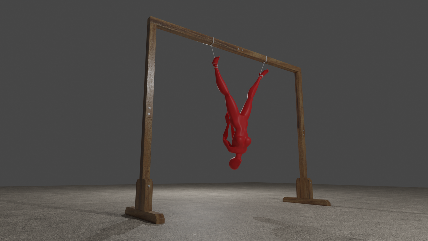 Freestanding Suspension Frame – Portable Wooden Bondage Rig